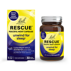 Image 1 for Bach RESCUE Peaceful Night 30 Capsules